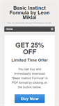Mobile Screenshot of basicinstinctformula.com